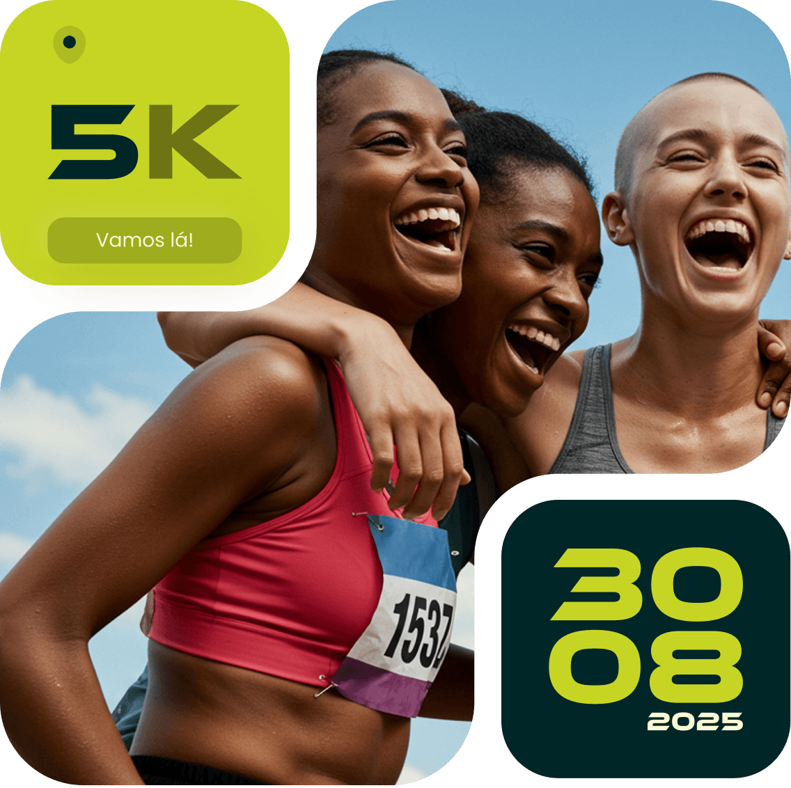 Imagem de um corredor com uma camiseta da On com a Vida